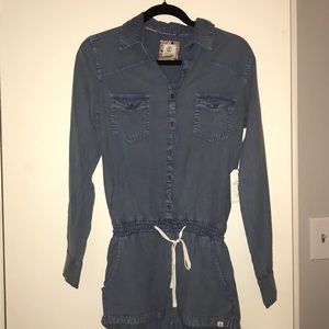 NWT element jean romper size small